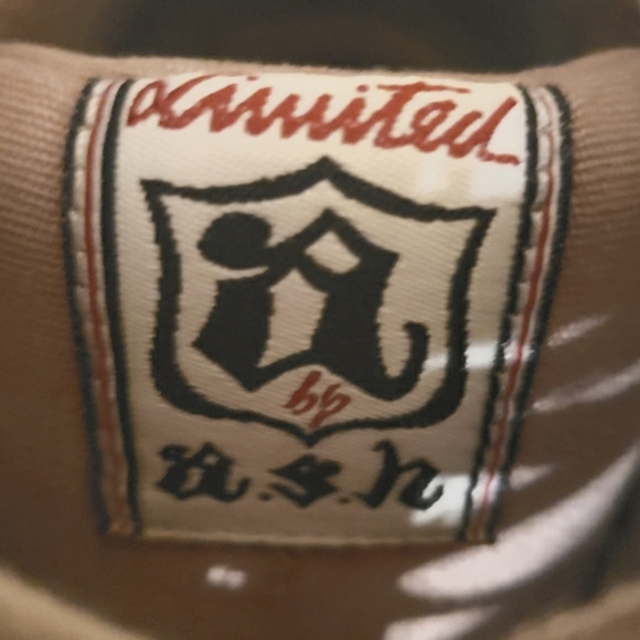 Ash Limited Bowie High Top Tan Sneaker Suede Canvas Rubber Sole Lace Up Woman 38 - Picture 6 of 10